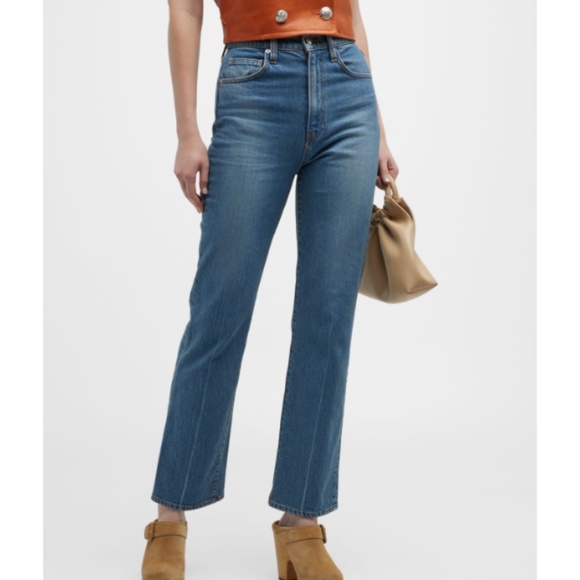 NWT $278 Veronica Beard Jeans Joey With Cowboy Crease in Beacon - size 25! - Picture 2 of 10